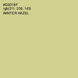 #D3D18F - Winter Hazel Color Image